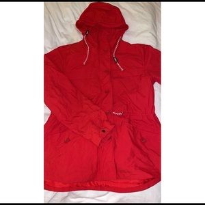 J.Crew Red Rain Jacket